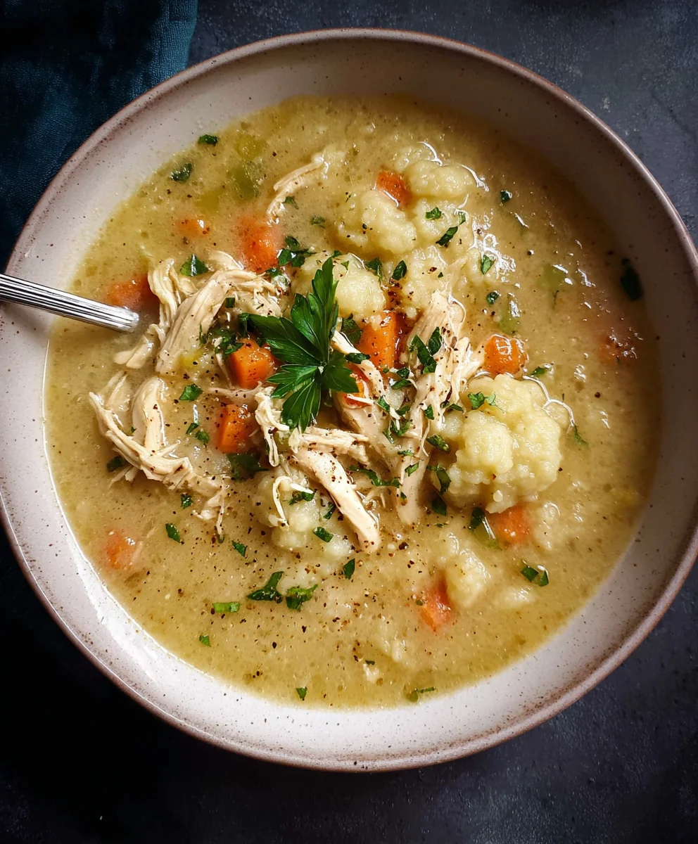 Anti Inflammatory Cauliflower Chicken Soup