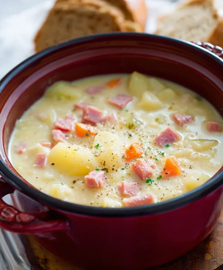 Easy Beef Beef Ham Potato Soup – Comforting & Delicious