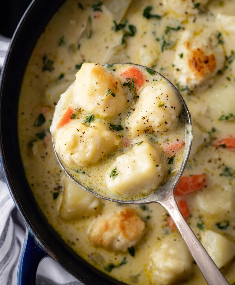 Creamy Knoephla Soup - Comforting Potato Dumpling Dish