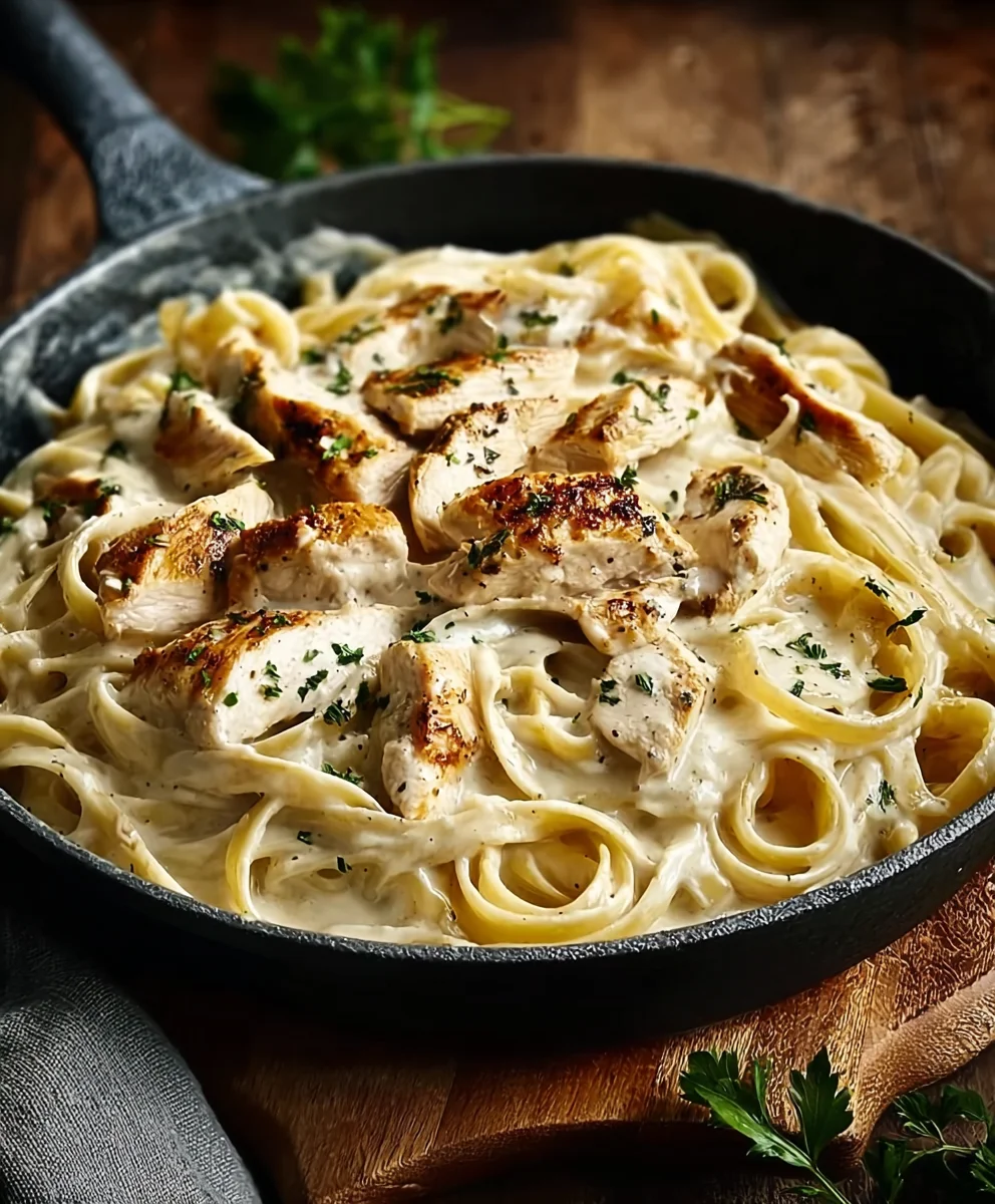 Easy Creamy Chicken Alfredo Pasta Recipe
