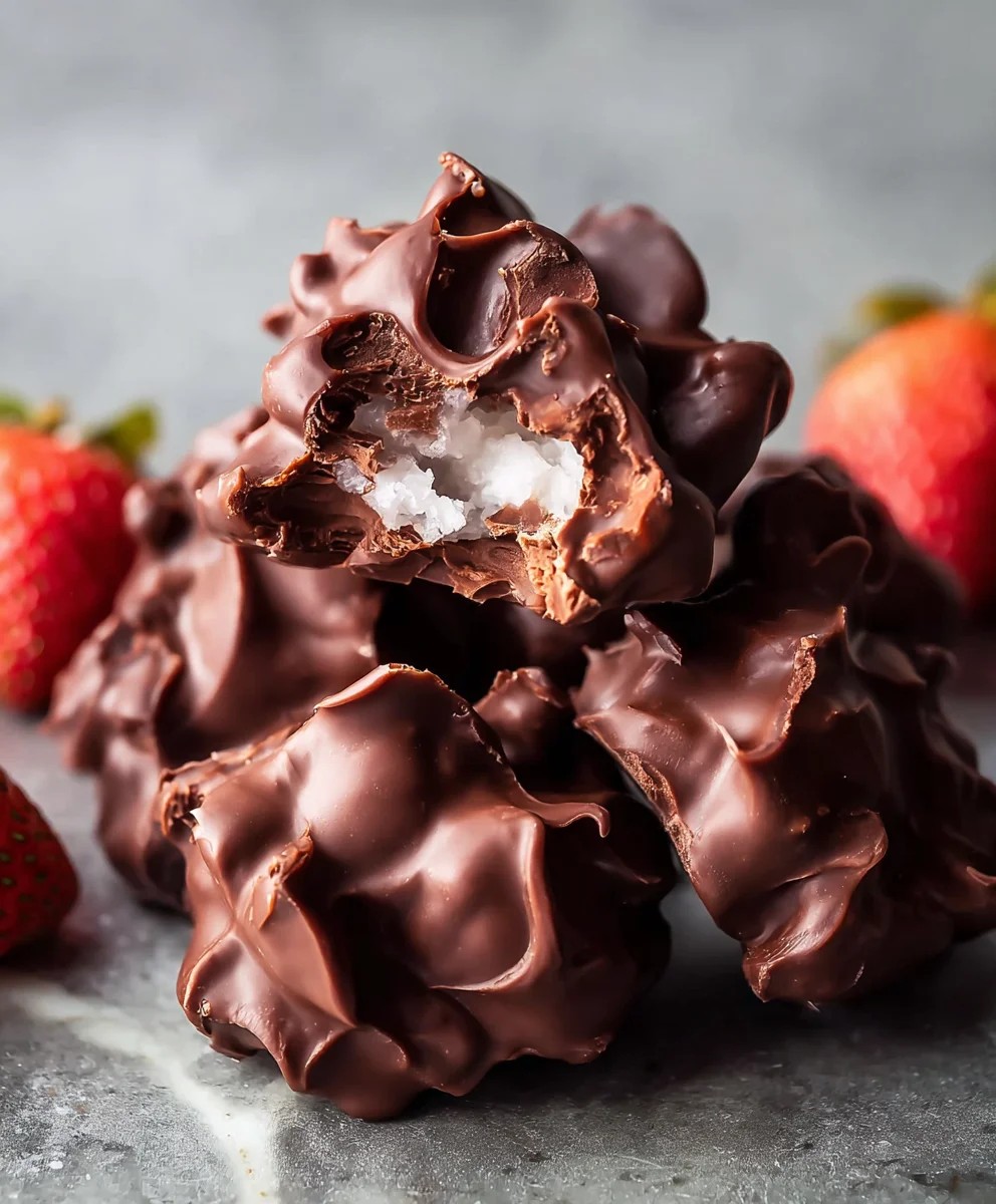 Frozen Chocolate Yogurt Clusters-Easy Healthy Treat