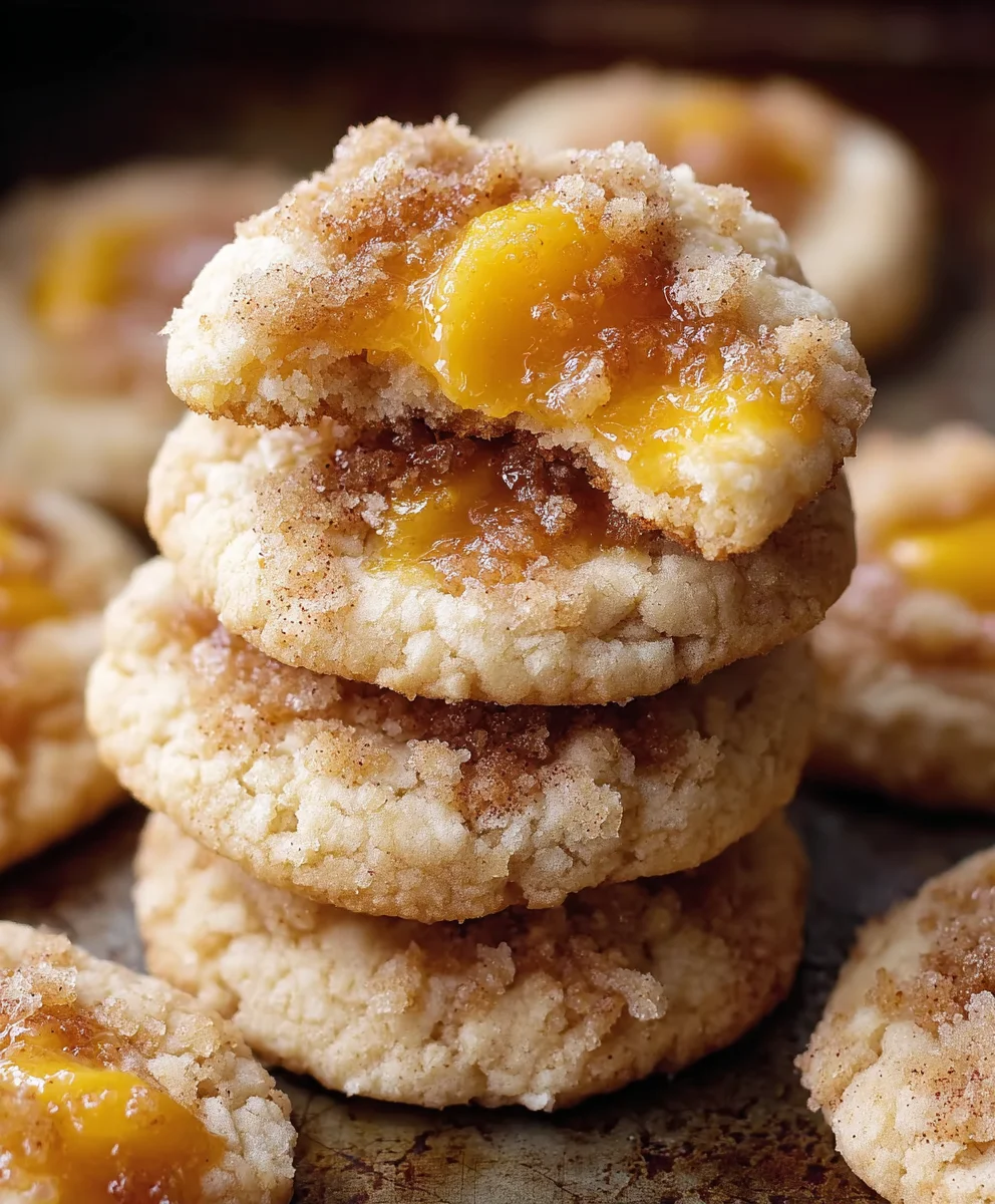 Easy Peach Cobbler Cookies - Delicious Dessert Treat