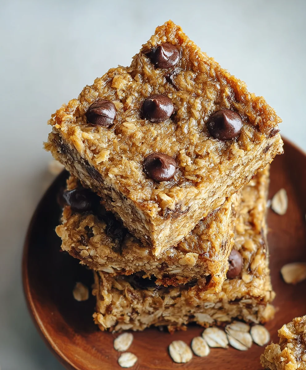 Easy Banana Oat Bars - Healthy Snack Recipe