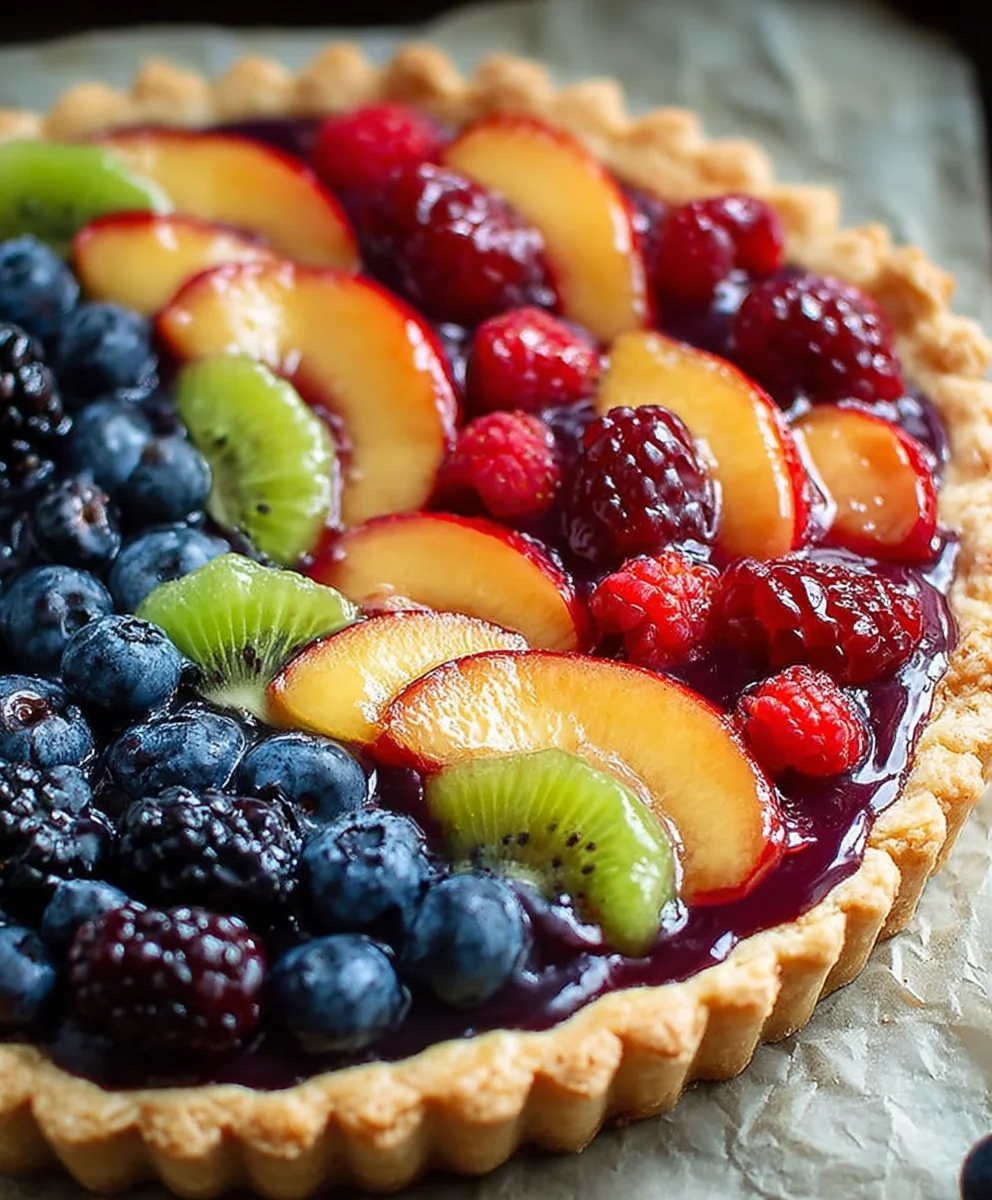 Easy Fruit Tart Vanilla Glaze Recipe