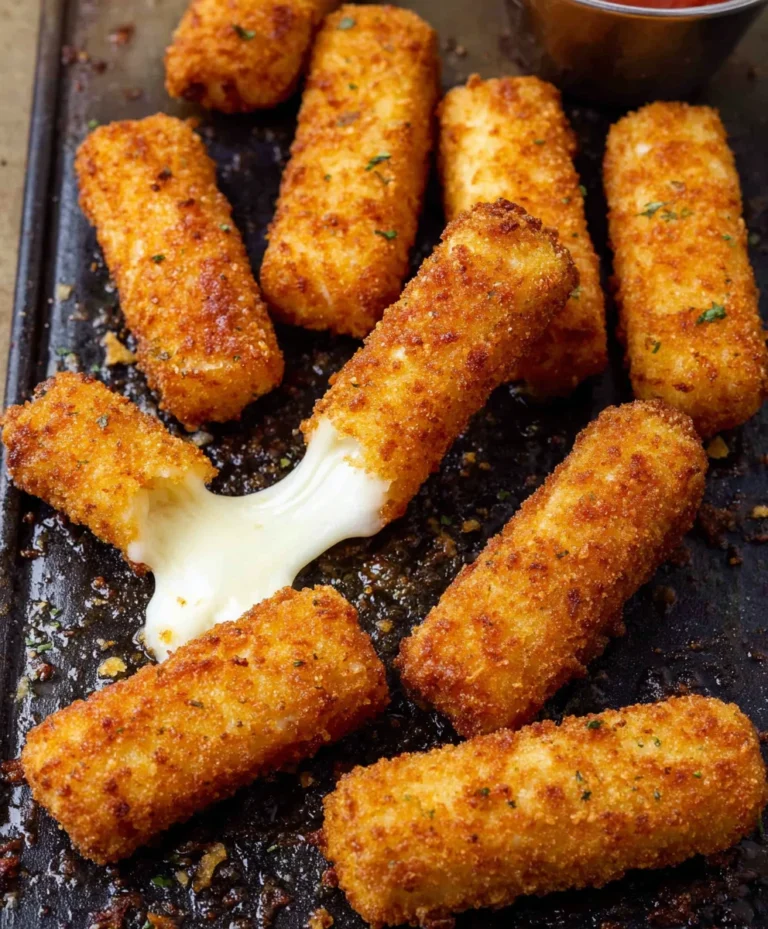 Crispy Air Fryer Mozzarella Sticks-Quick & Easy Appetizer