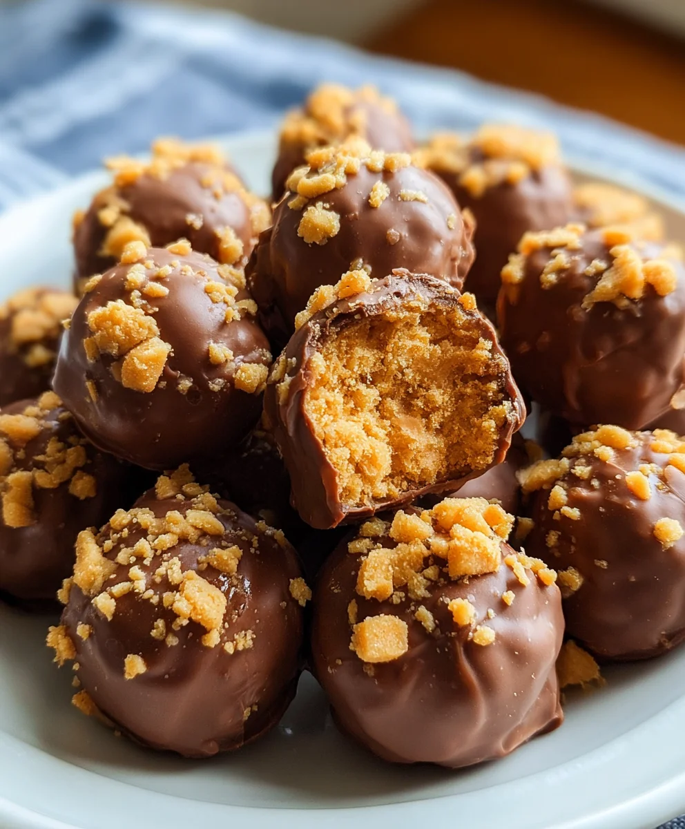 Easy Butterfinger Balls - No Bake Delicious Treats