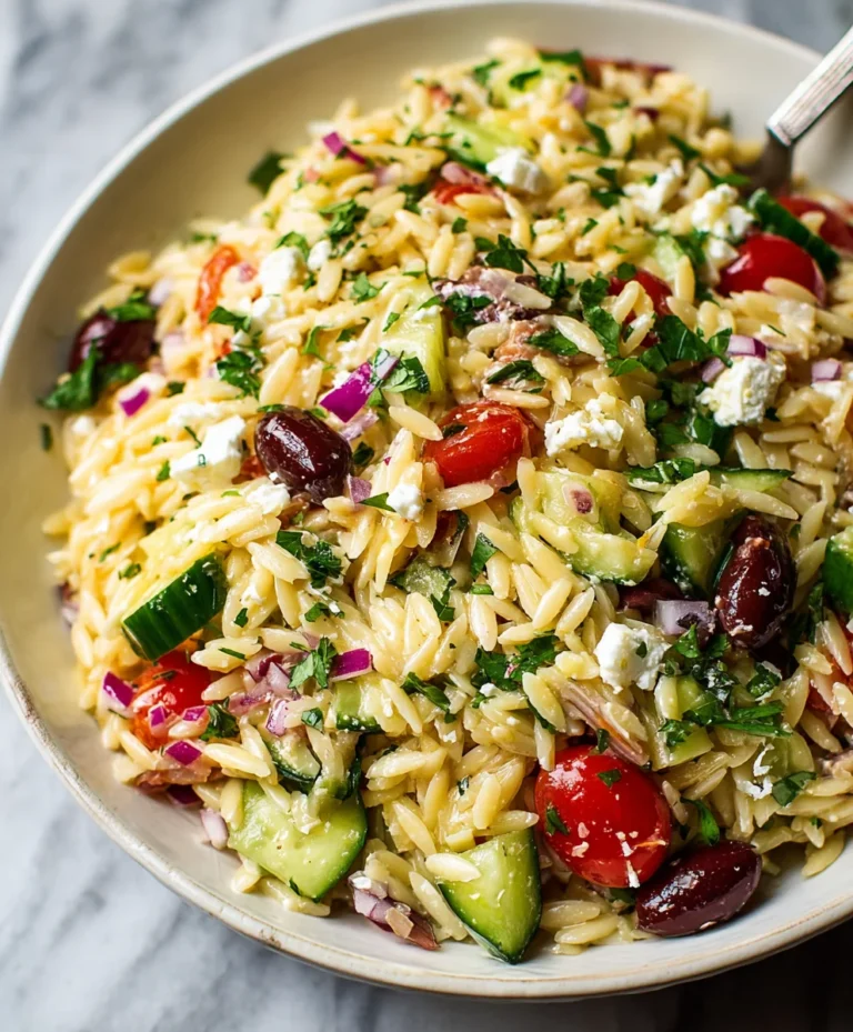 Easy Mediterranean Orzo Salad Recipe