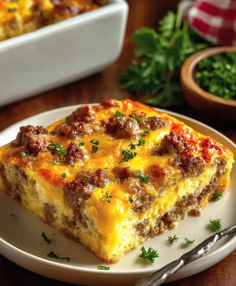 Easy Beef and Egg Casserole- Quick Breakfast