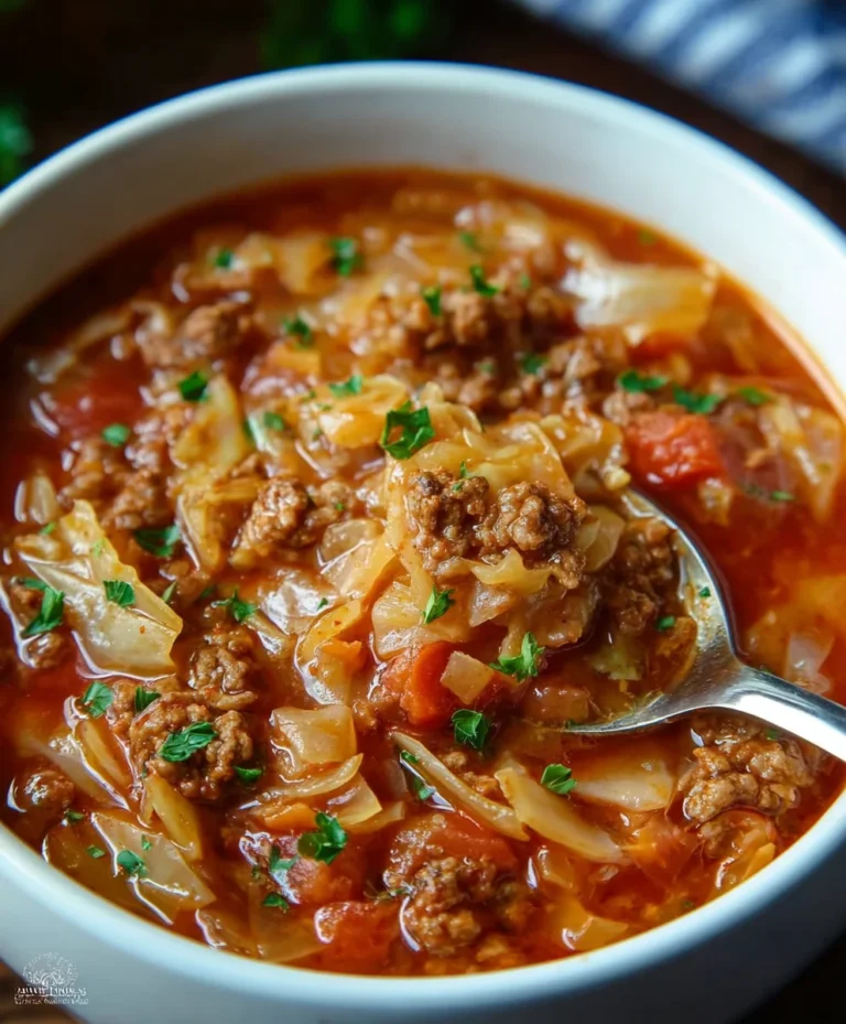 Delectable Beef Cabbage Roll Soup – Easy Weeknight Meal
