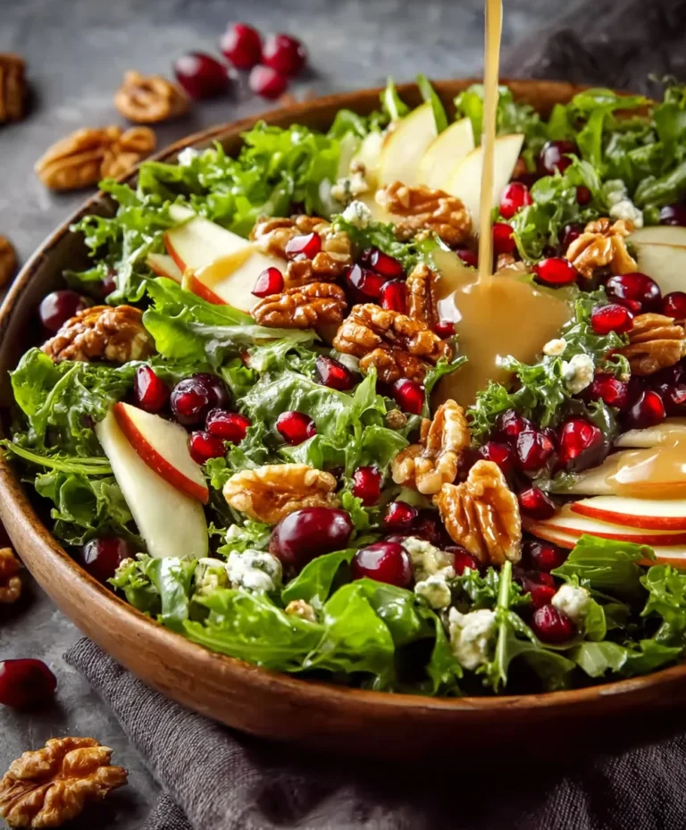 Juicy Christmas Salad Honey Mustard Dressing-Festive Flavor