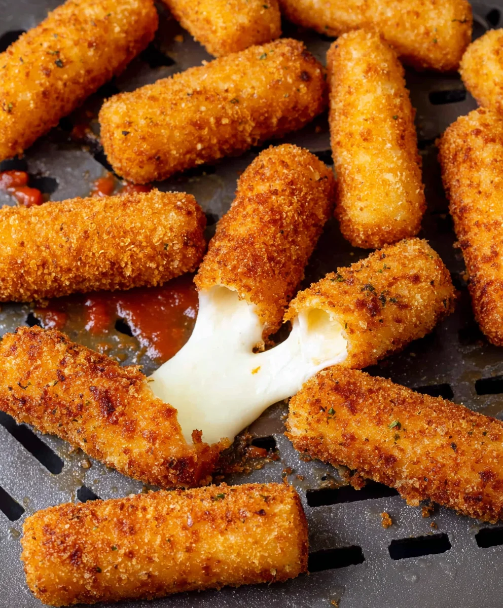Crispy Air Fryer Mozzarella Sticks-Quick & Easy Appetizer