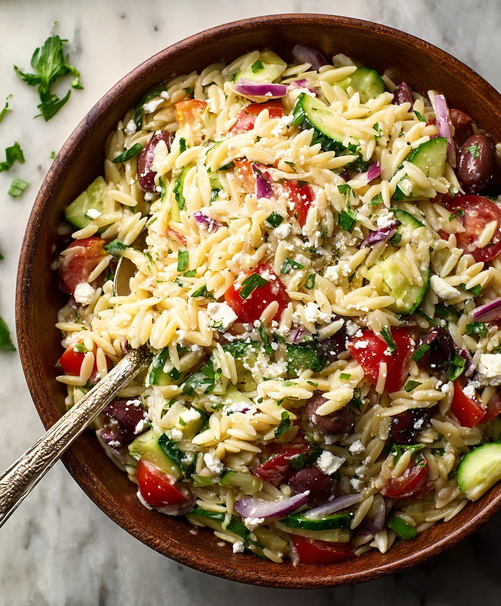 Easy Mediterranean Orzo Salad Recipe