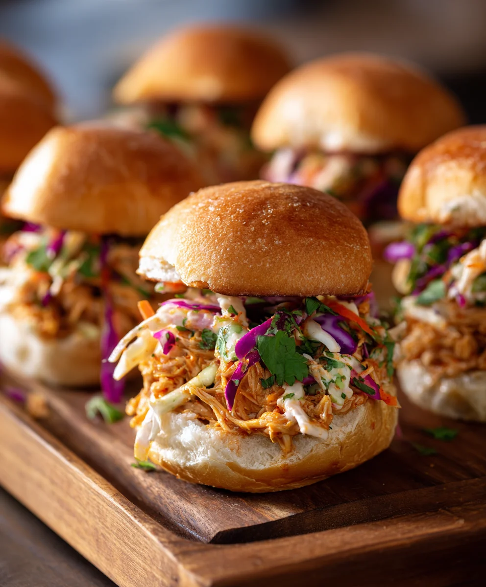 Bang Bang Chicken Sliders - Spicy-Sweet Bites