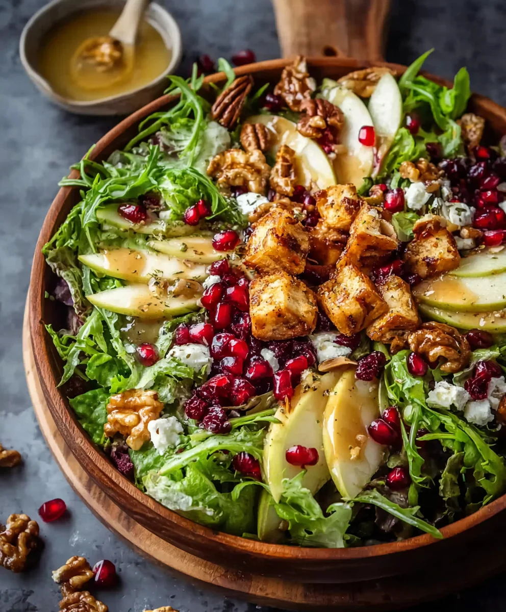 Juicy Christmas Salad Honey Mustard Dressing-Festive Flavor
