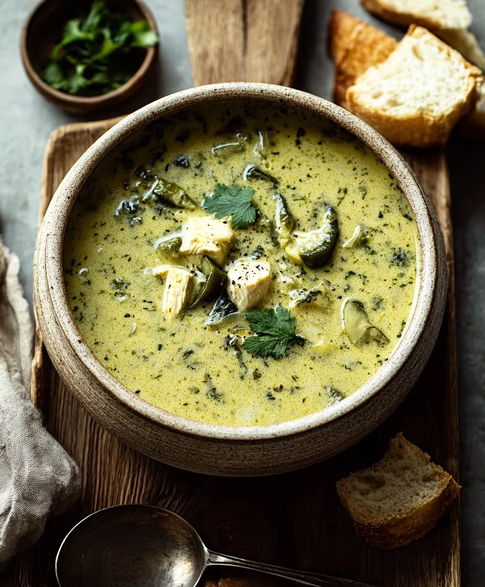 Mouthwatering Roasted Poblano Soup for Ultimate Comfort