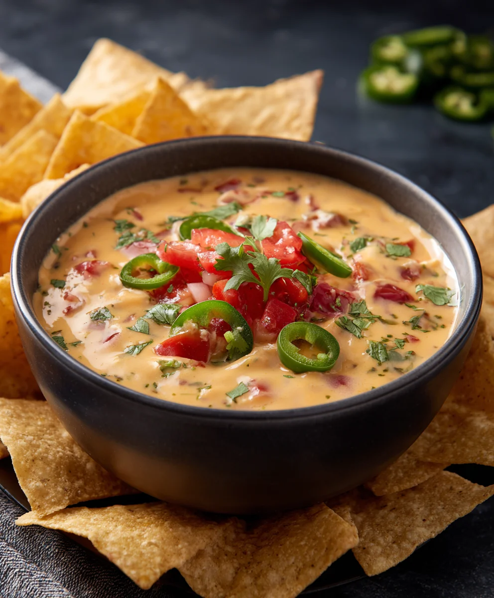 Easy Cowboy Queso Dip-Hearty Beef & Cheese Delight