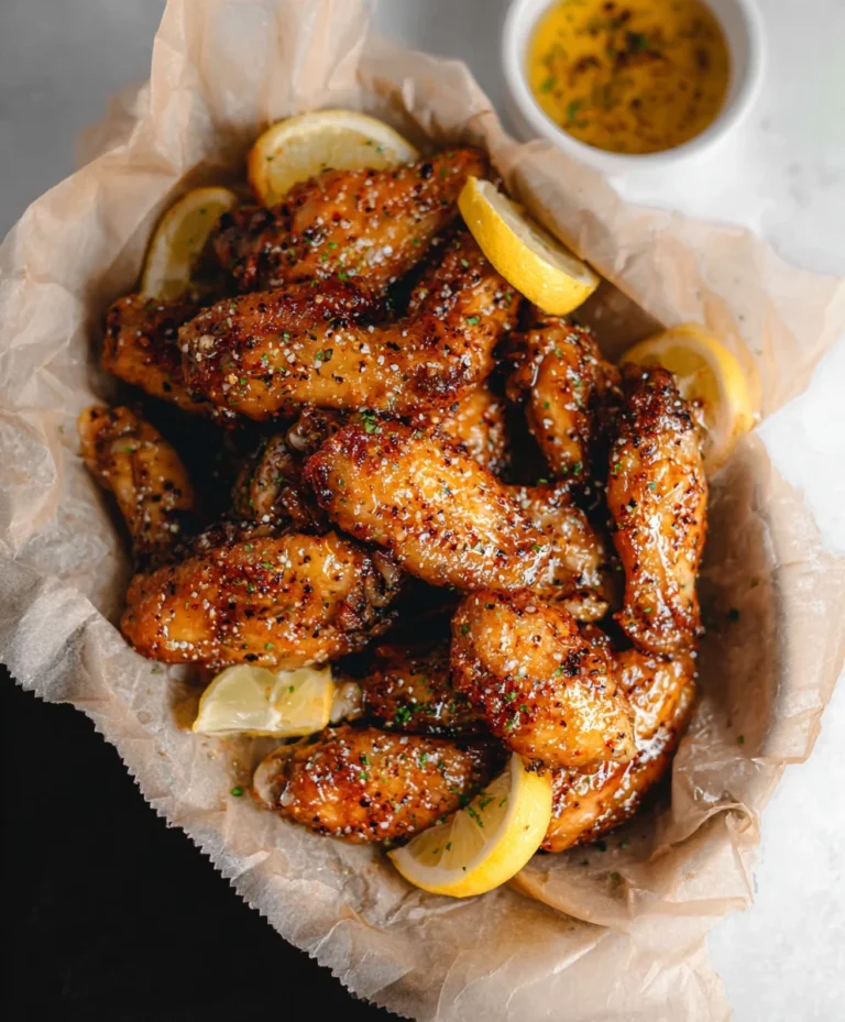 Honey Lemon Pepper Beef Wings – Crispy & Flavorful