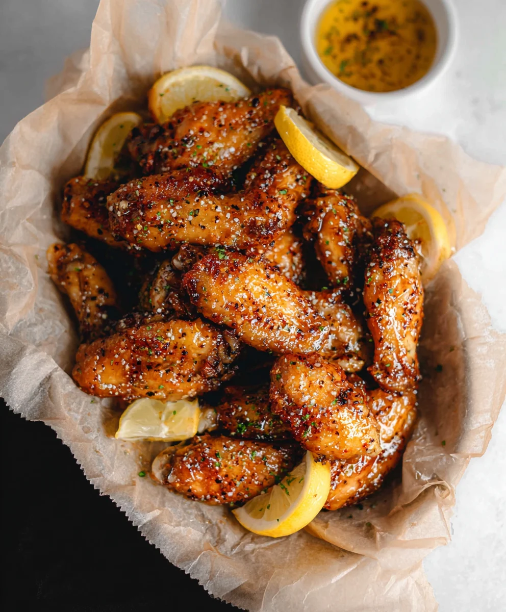 Honey Lemon Pepper Beef Wings - Crispy & Flavorful