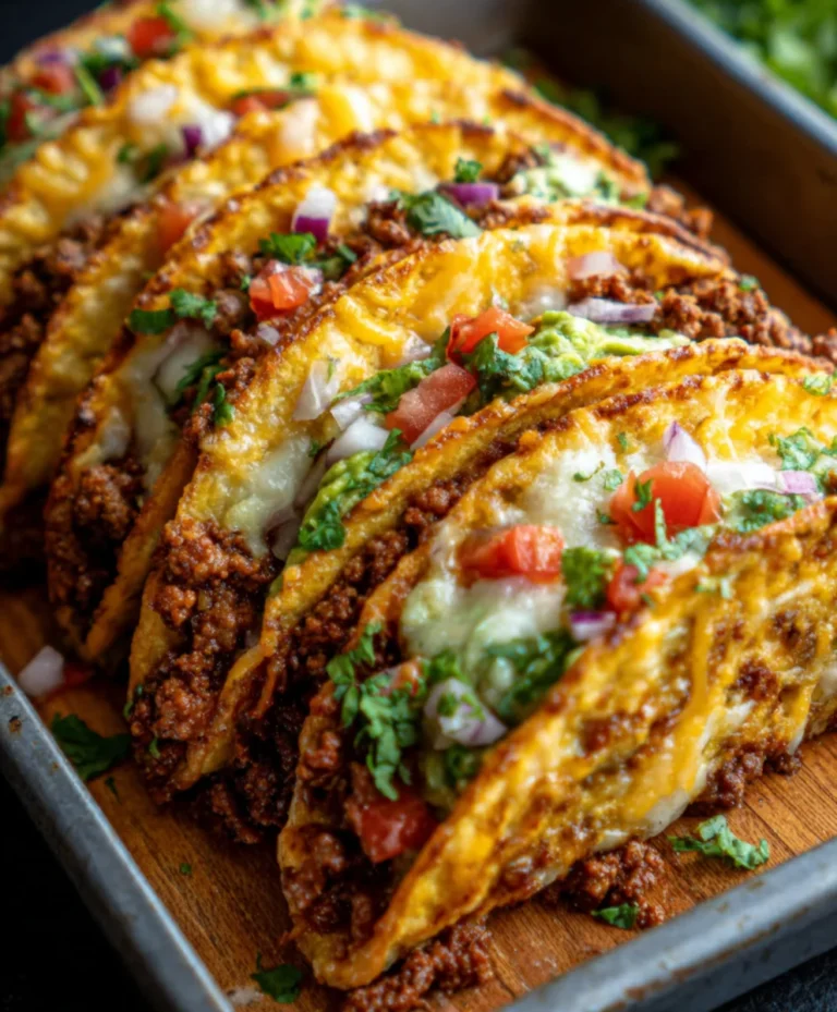 Crispy Oven-Baked Cheesy Beef Tacos You’ll Love