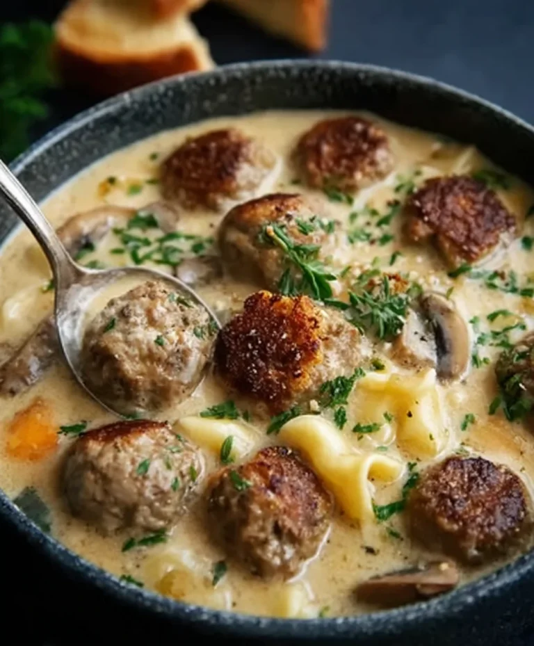 Cozy Beef Meatball Soup-Comforting Swedish Style