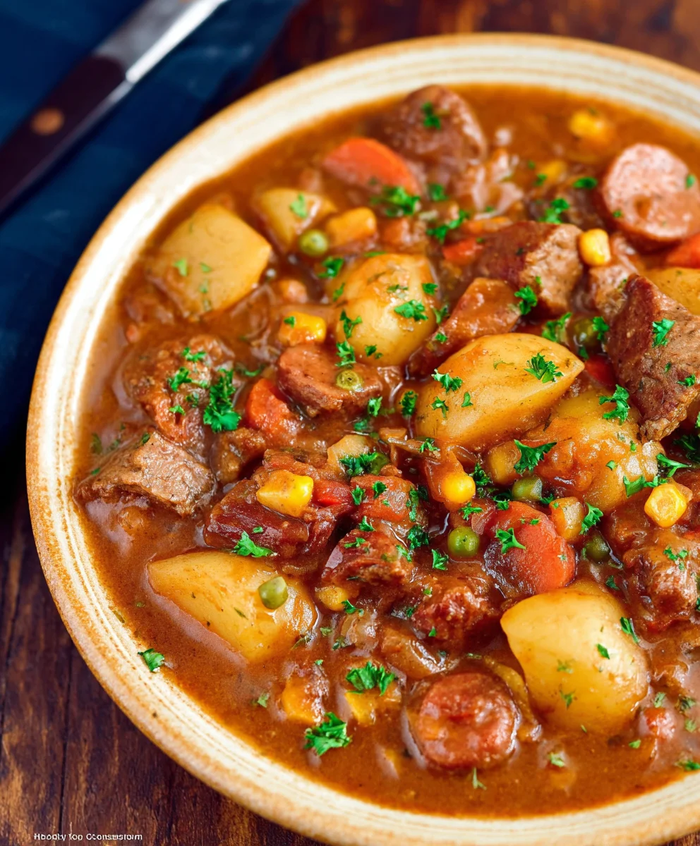 Hearty Cowboy Stew Beef Recipe Easy One-Pot Meal