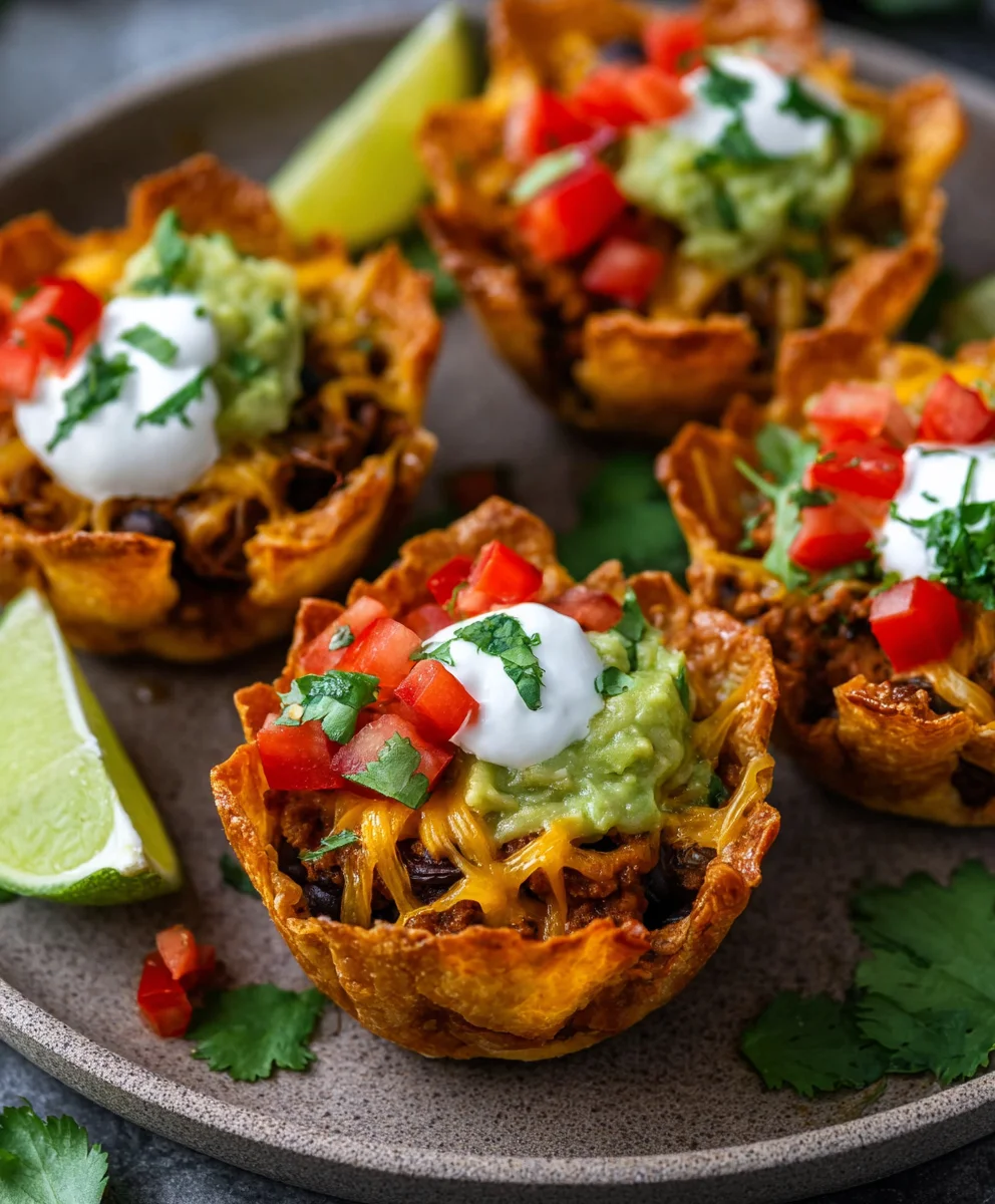 Easy Beef Taco Cups- Quick Family Dinner