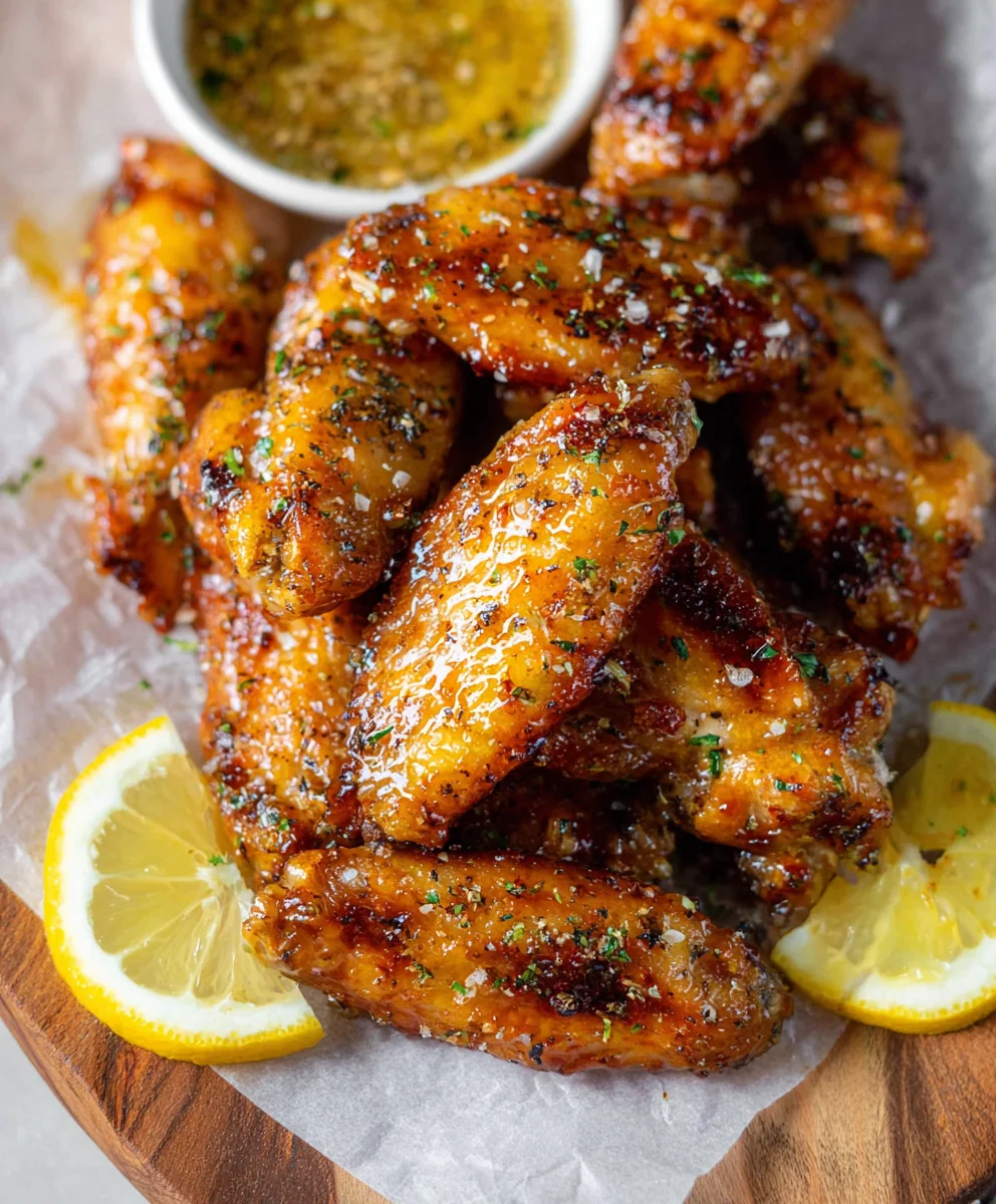Honey Lemon Pepper Beef Wings - Crispy & Flavorful