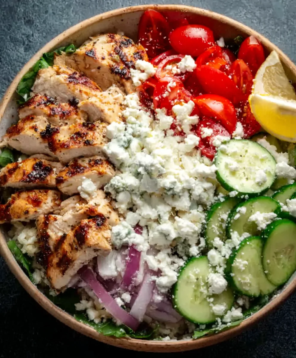 Easy Greek Chicken Bowls- Delicious & Healthy Meal