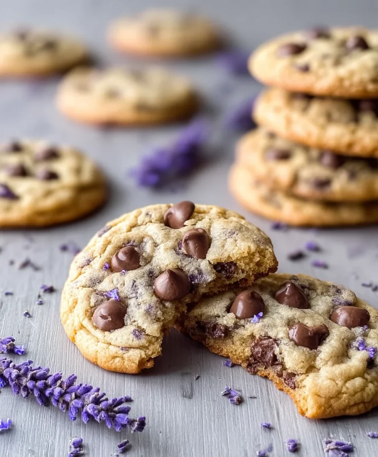 Lavender Chocolate Chip Cookies-Aromatic & Delicious Treats