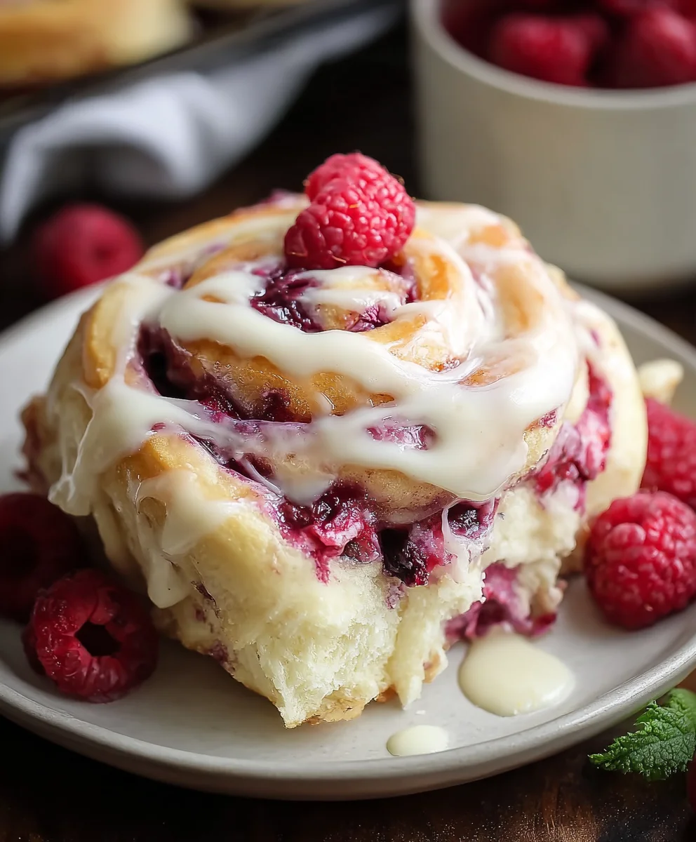 White Chocolate Raspberry Rolls-Sweet Treat Recipe