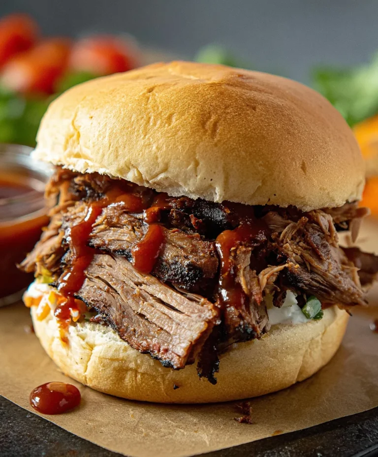 Smoked Beef Brisket Sandwich-Best BBQ Flavor