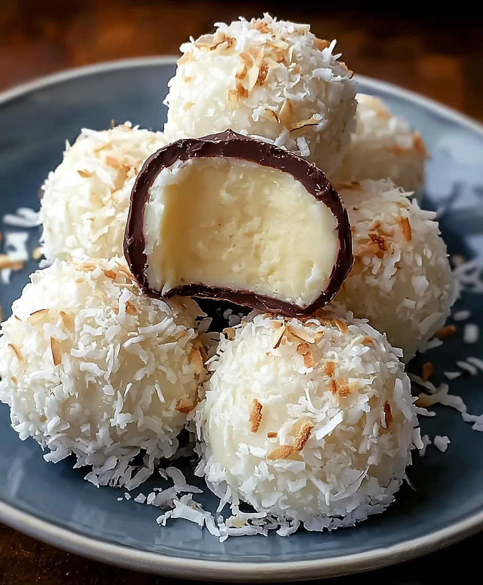 Easy Coconut Cream Balls Recipe-No-Bake Delight