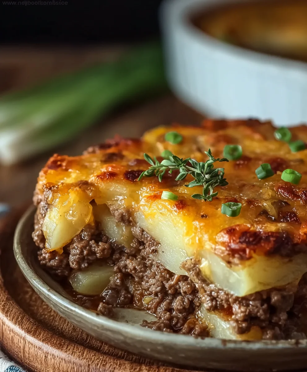 Beef Beef Hamburger Potato Casserole Recipe - Easy Comfort Food