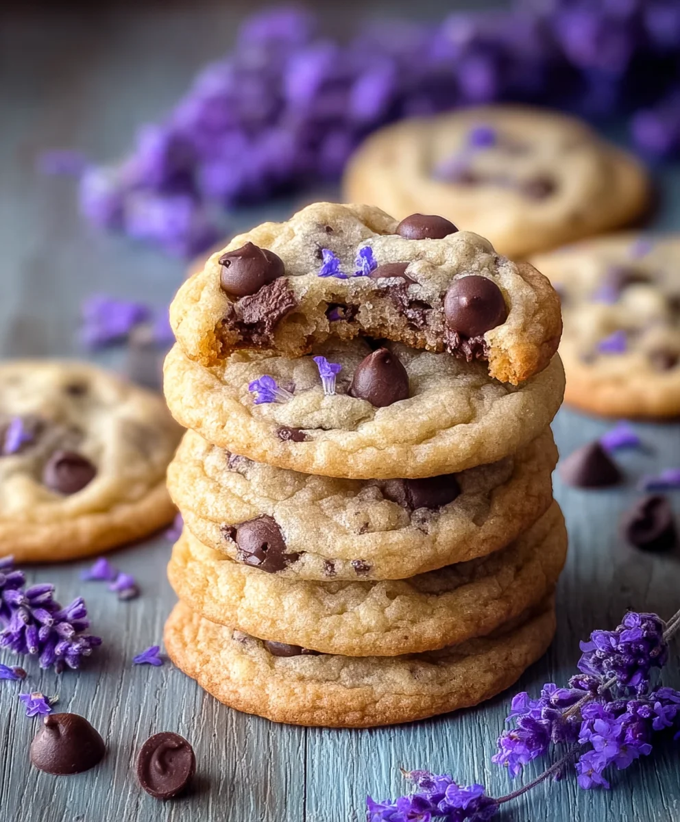 Lavender Chocolate Chip Cookies-Aromatic & Delicious Treats