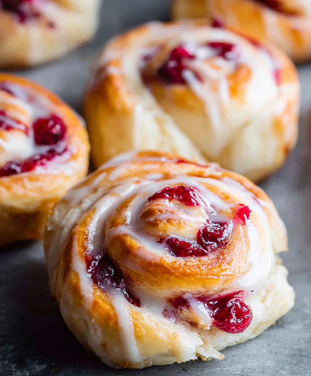 Orange Cranberry Sweet Rolls Recipe-Festive Flavor Burst