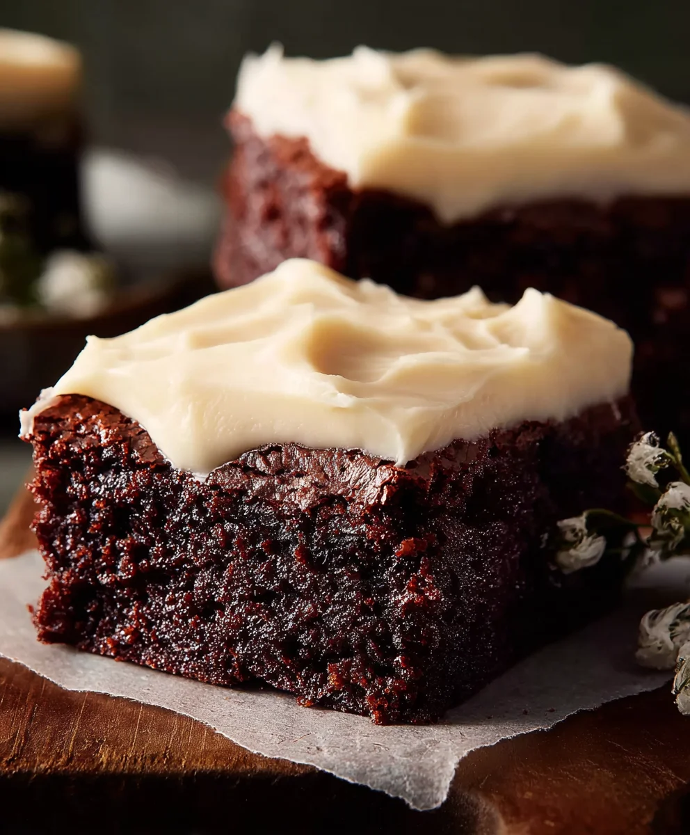 Decadent Brownies with Cream Cheese Frosting Recipe