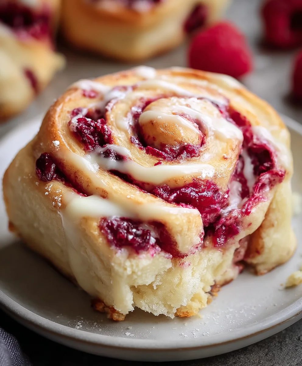 White Chocolate Raspberry Rolls-Sweet Treat Recipe