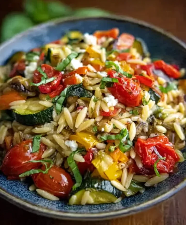 Roasted Vegetable Orzo-Delicious Nutritious Meal
