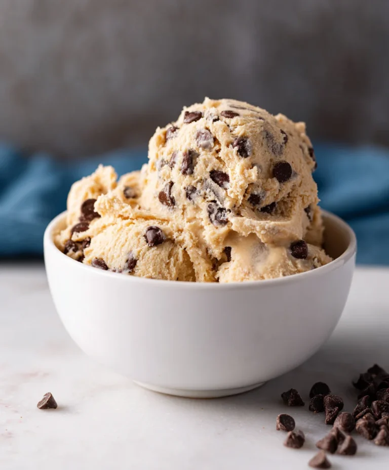 Safe Chocolate Chip Cookie Dough-No Bake Treat