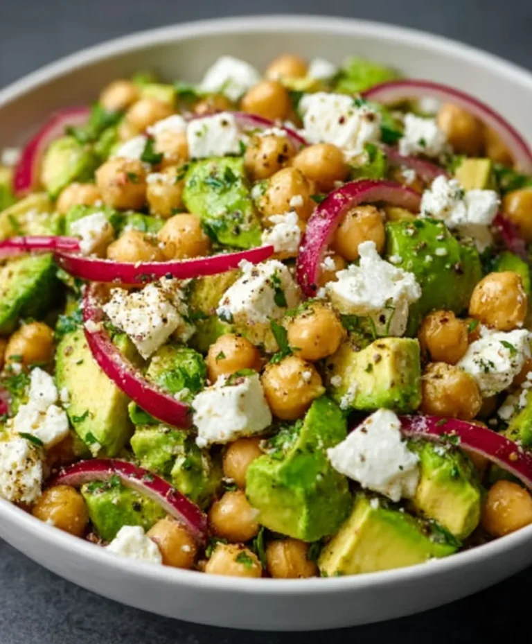Chickpea Feta Avocado Salad – Fresh & Easy Recipe