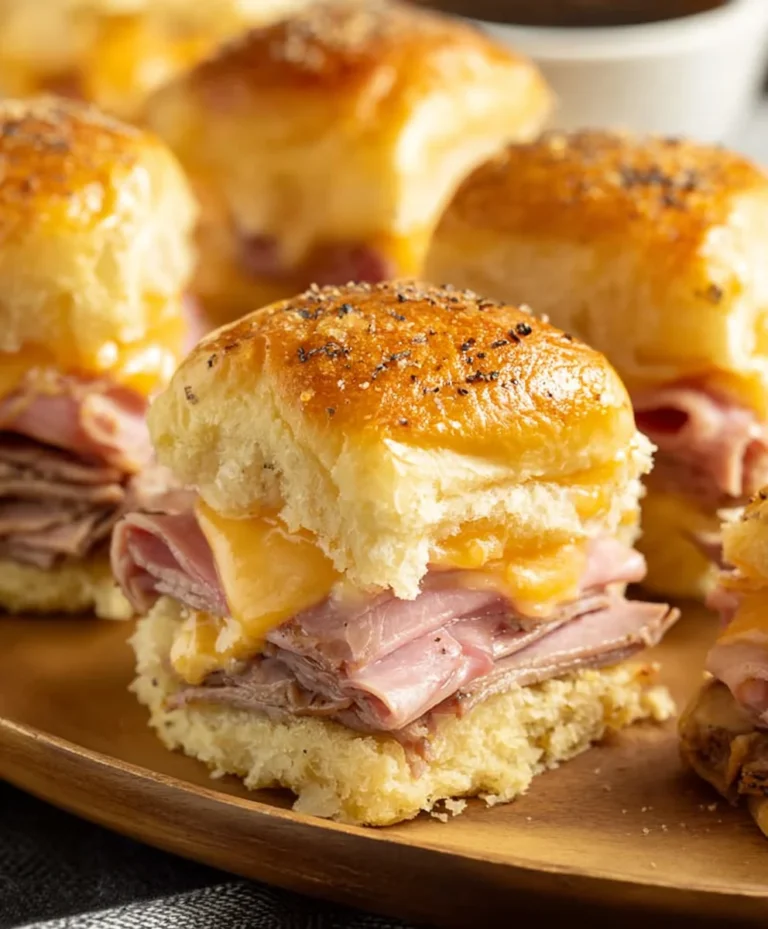 Beef Beef Ham and Cheese Sliders – Easy Appetizer Recipe