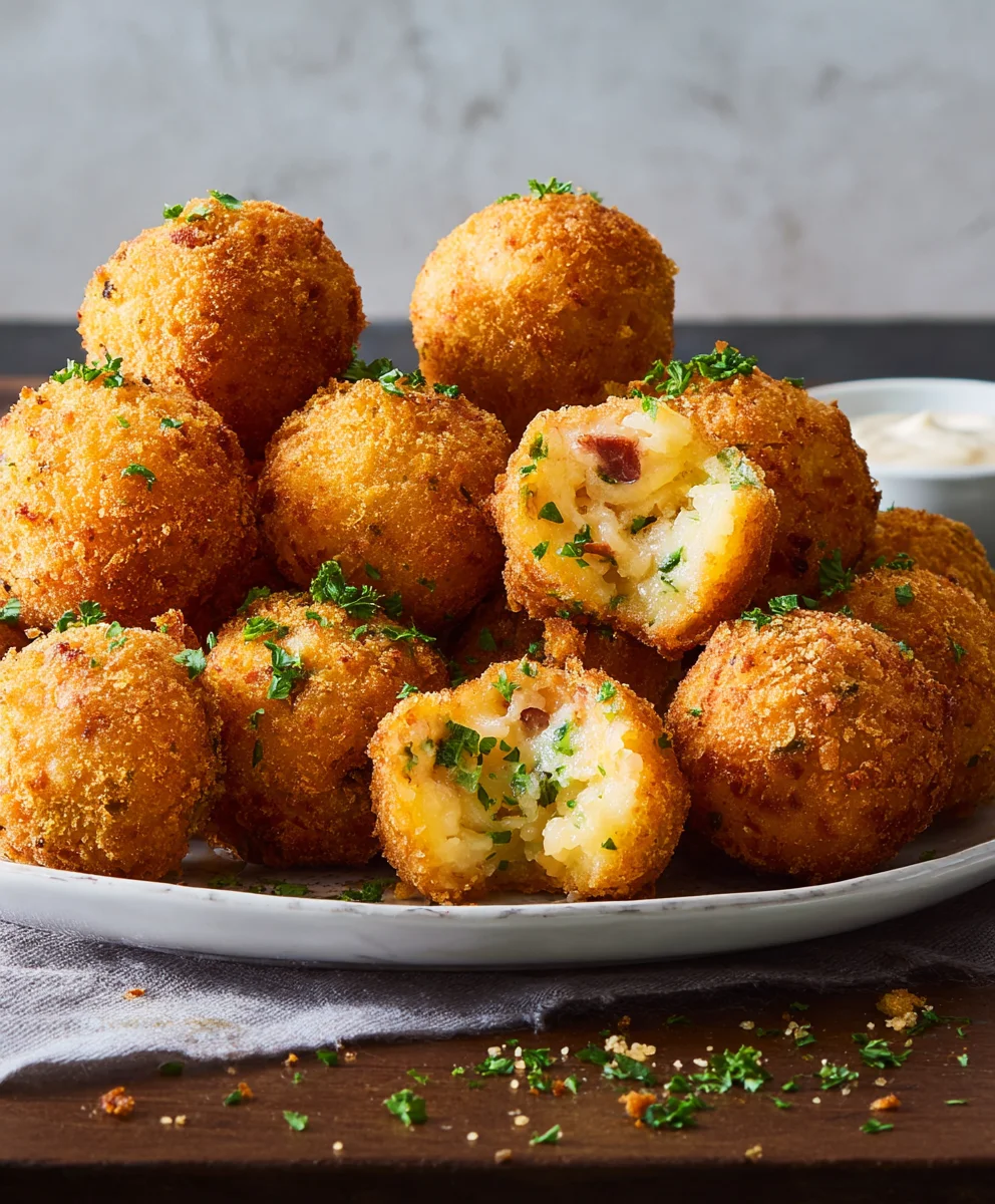 Crispy Fried Mashed Potato Balls-Easy Appetizer
