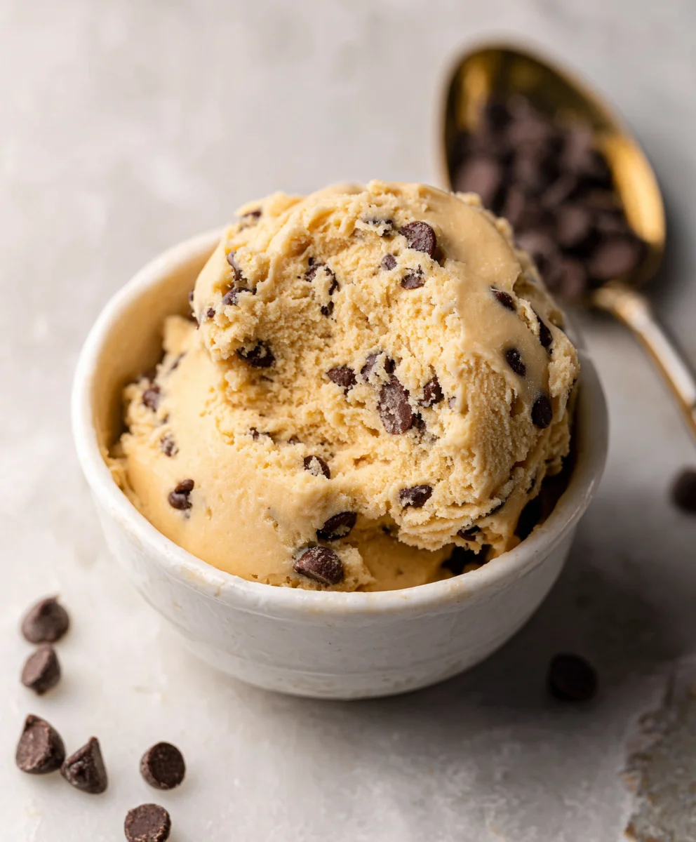 Safe Chocolate Chip Cookie Dough-No Bake Treat