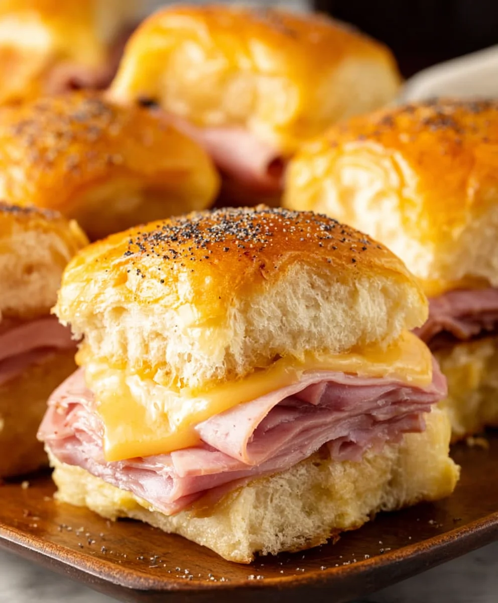 Beef Beef Ham and Cheese Sliders - Easy Appetizer Recipe