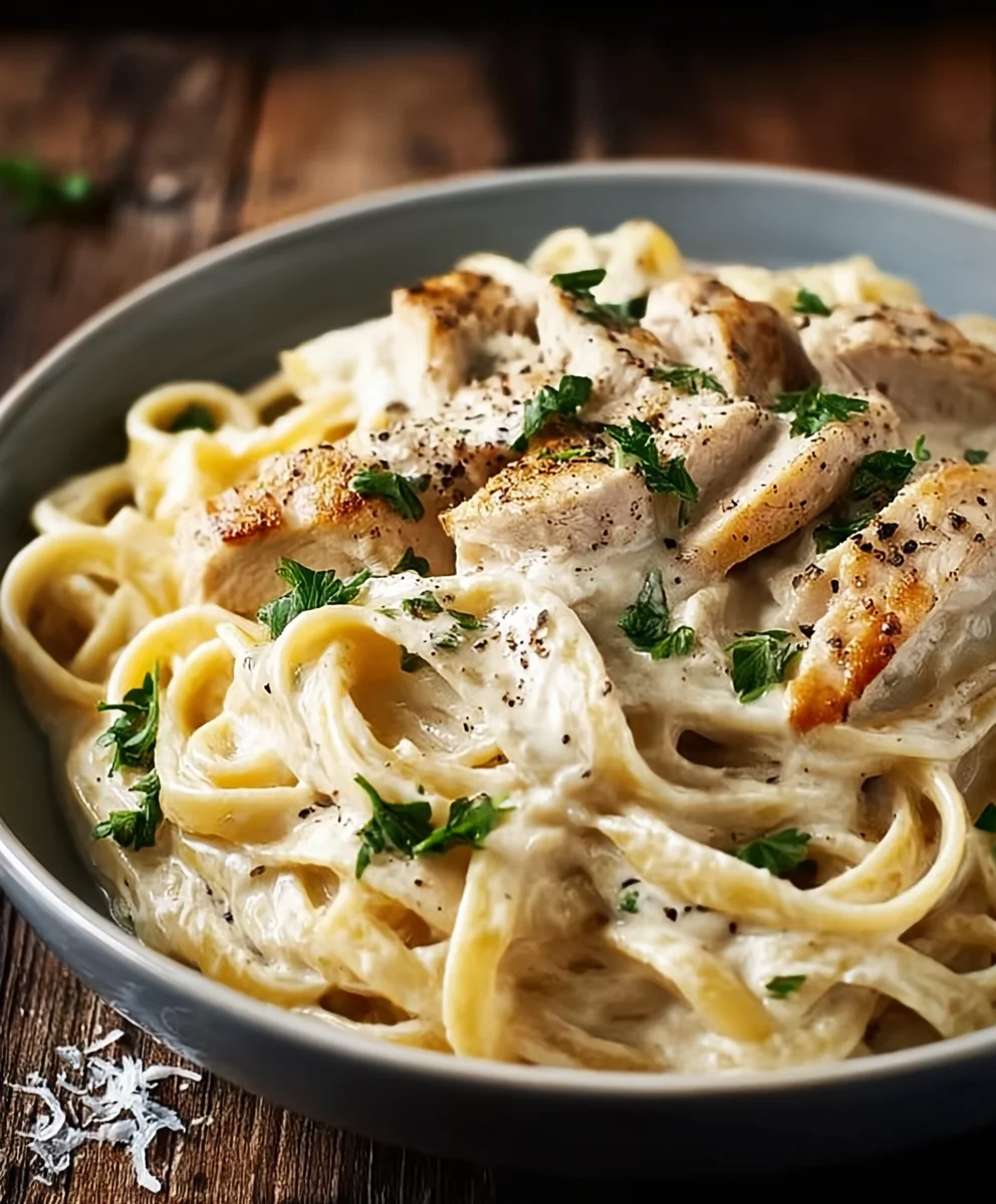 Easy Creamy Chicken Alfredo Pasta Recipe