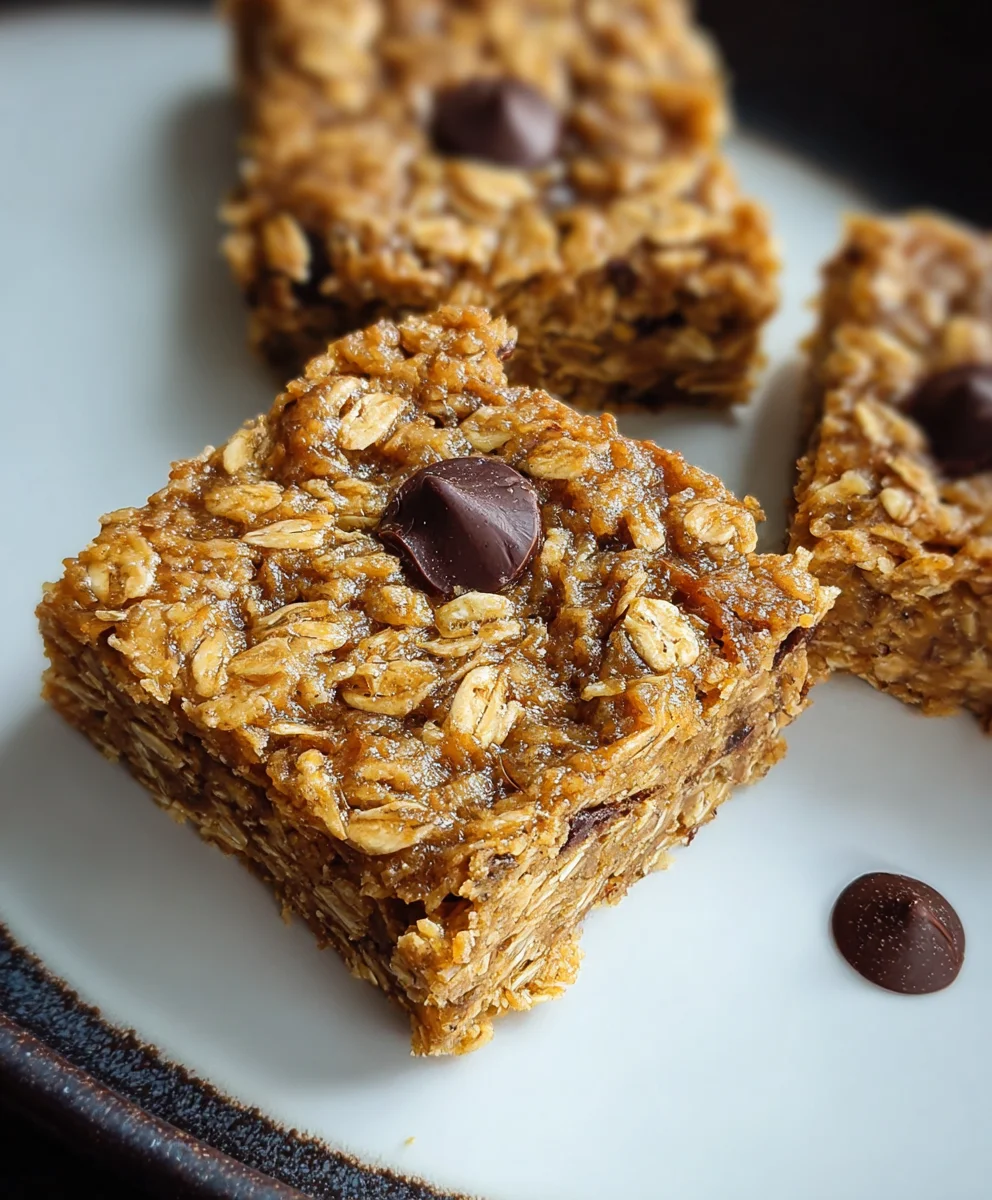 Easy Banana Oat Bars - Healthy Snack Recipe