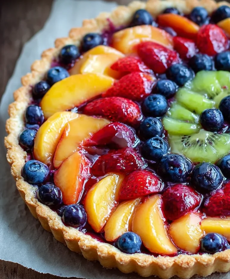 Easy Fruit Tart Vanilla Glaze Recipe