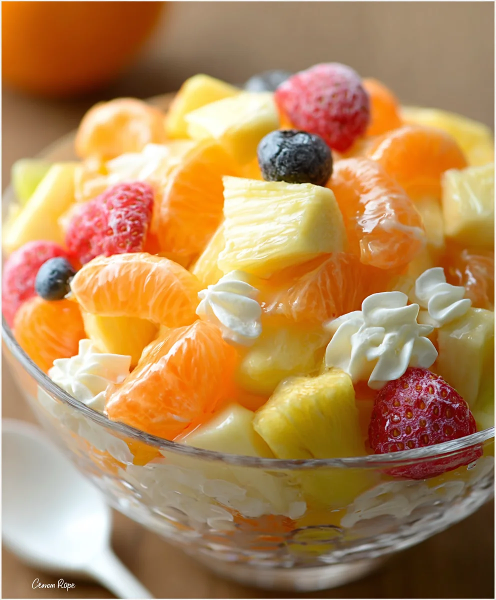 Tropical Hawaiian Fruit Salad- Easy Refreshing Treat