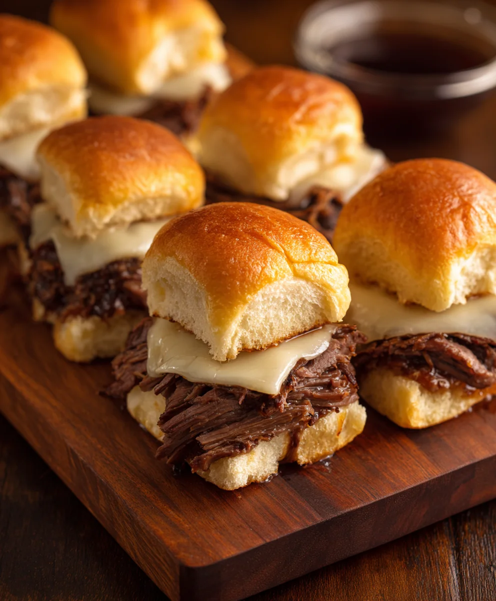 Easy French Dip Sliders - Flavorful Beef & Au Jus