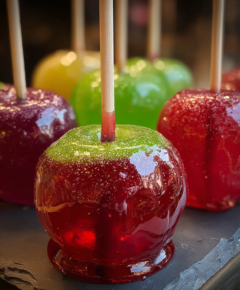 Jolly Rancher Candy Apples - Fruity Fun Treats